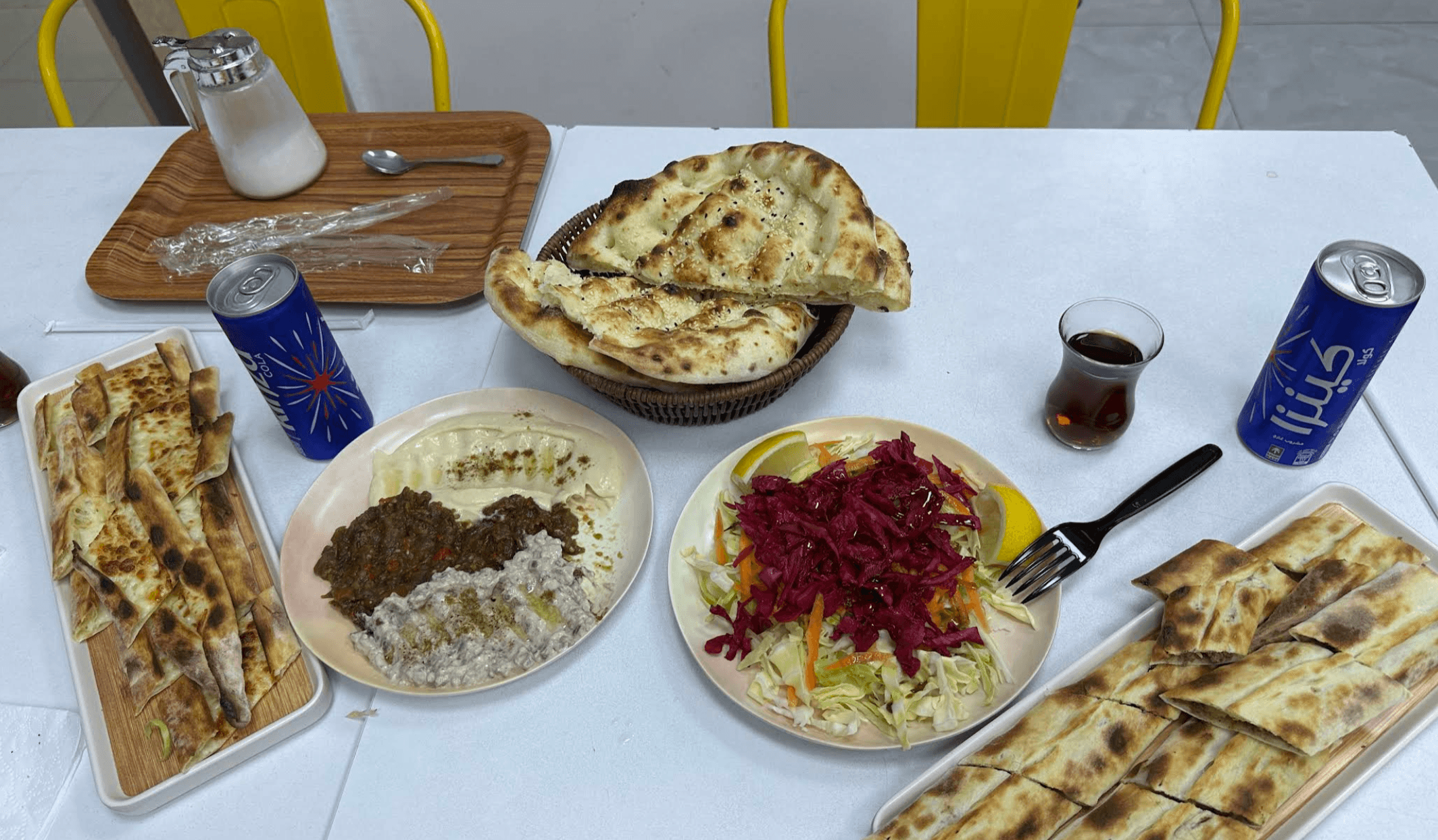 Arabische Mahlzeit aus der Nachbarschaft