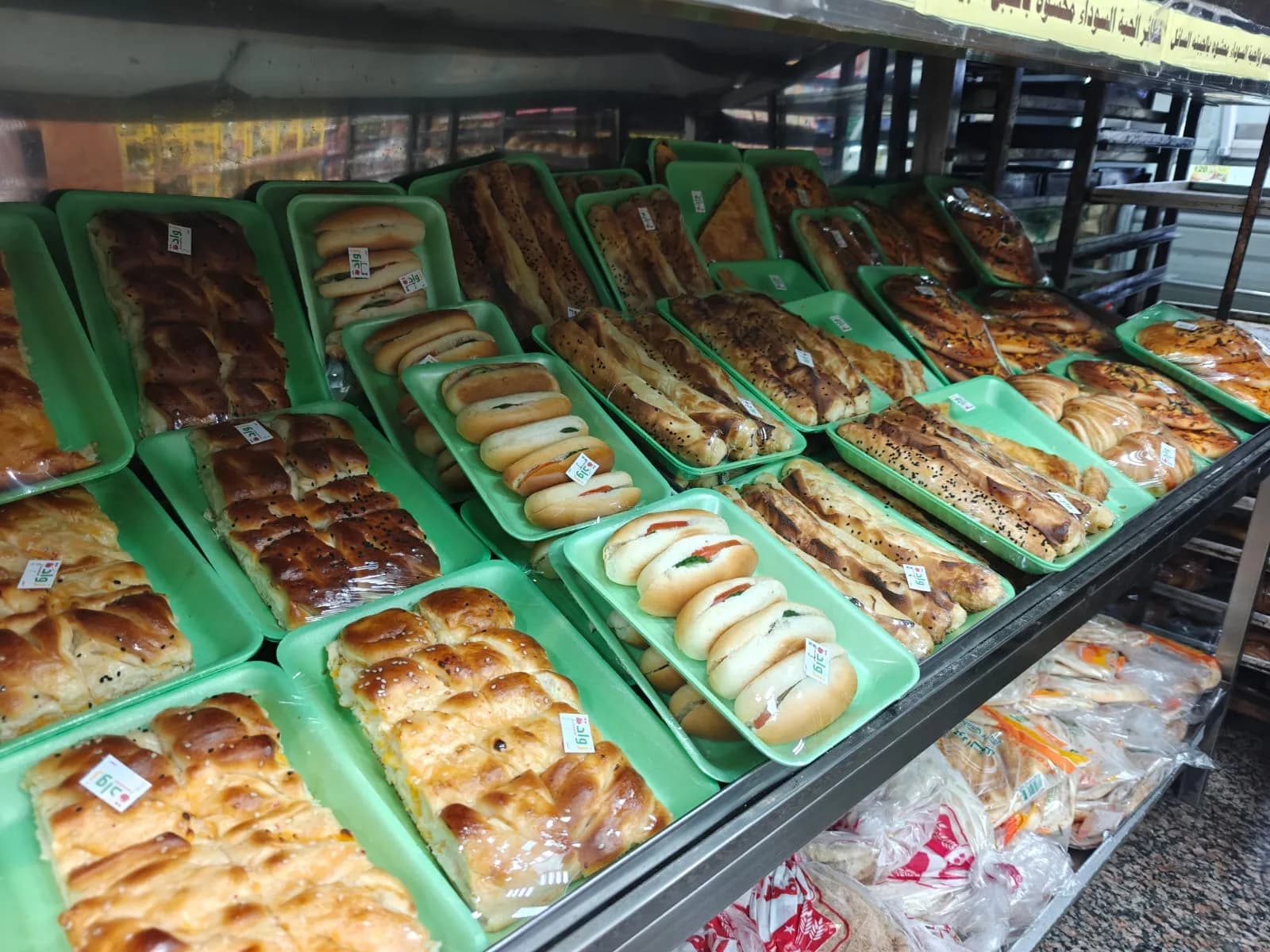 Frisches Gebäck in der Bäckerei