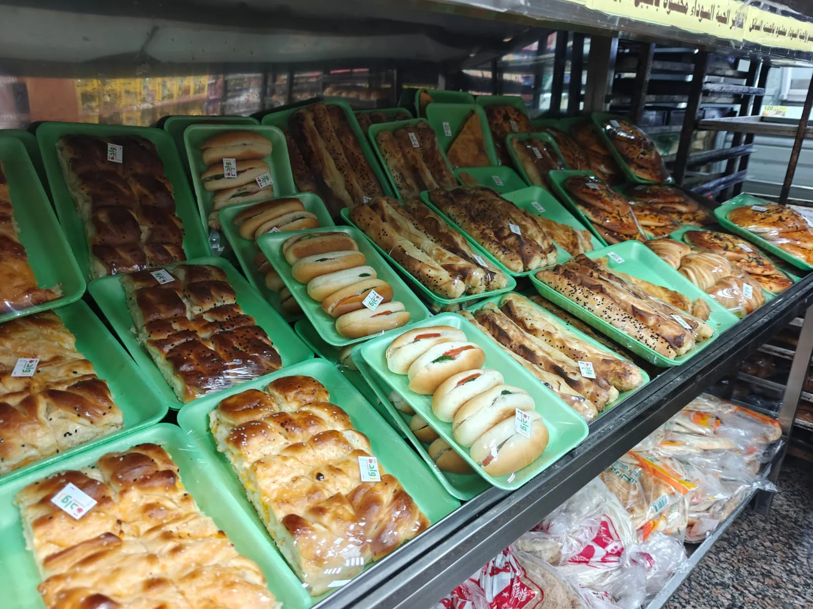 Frisches Gebäck in der Bäckerei